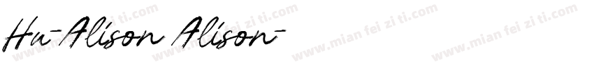 Hu-Alison Alison字体转换